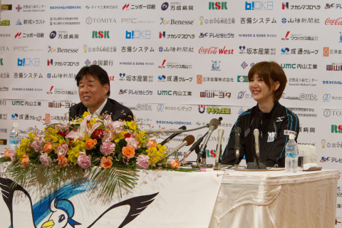 岡山　河本監督「こんなふうに成長してほしい！　栗原恵選手」 サムネイル