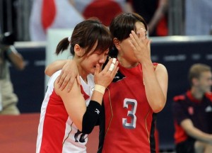 Japan'sd Yoshie Takeshitya and Yulko Sano