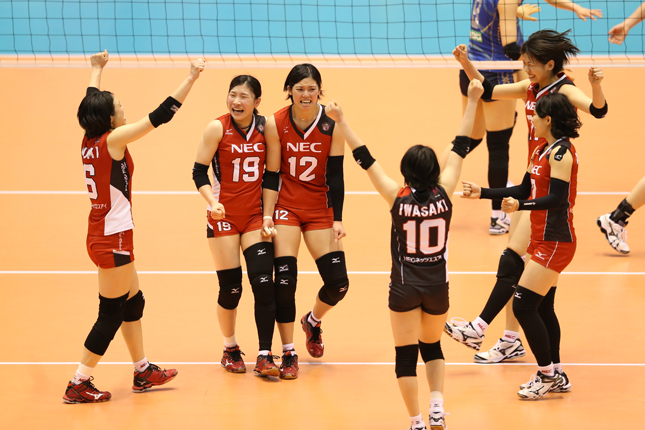 NEC優勝の瞬間
