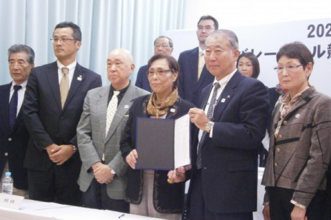 木村憲治JVA会長らオリンピアン16名が有明アリーナ新設を訴える サムネイル