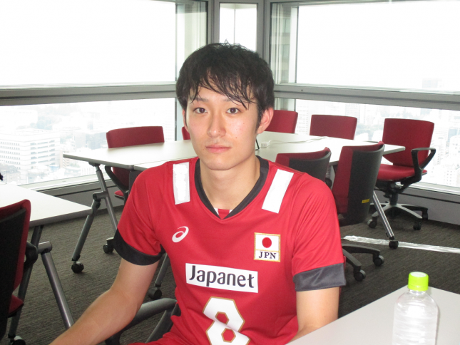 イベントを終えて。「今日は暑かったので、試合と同じくらい汗をかきました(笑)」
