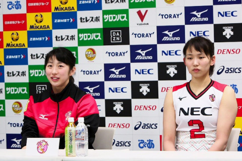 NEC×上尾戦　会見コメント　奥山優奈「サイドに頼り過ぎてしまった」　冨永こよみ「一人ひとりがしっかり役割を果たせたのが勝因」 サムネイル