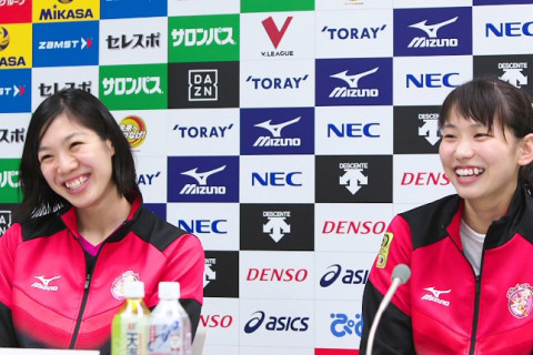 東レ×NEC戦会見コメント　黒後愛「ベンチではチームメイトへの声掛けを意識した」　山内美咲「サーブでしっかり相手のレセプションを崩すことができた」 サムネイル