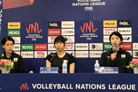 ネーションズリーグ女子　ベルギー戦コメント　中田久美監督「戸江が最後まで頑張ってくれてよかった」　新鍋理沙「ブロックが１枚になったら確実に点数につなげたい」 サムネイル