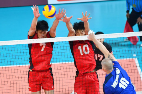 全日本男子、大逆転でカザフスタンに勝利し、初戦を白星で飾る　第18回アジア競技大会 サムネイル