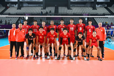 全日本男子、インドネシアにフルセットで競り勝ち、5位で大会を終える　第18回アジア競技大会 サムネイル