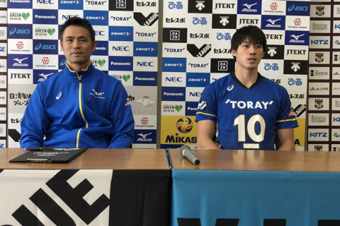 大分三好　小川監督「久しぶりの１部での試合にワクワクしました」小林監督「野戦病院みたいですが、大きな勝ちでした。篠田がコートに立つこともありえます」 サムネイル
