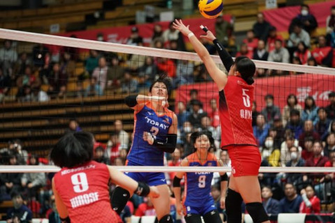 大野姉妹ミドル対決　NEC・大野果奈「次は絶対に勝ちたいです！」　東レ・大野果歩「マッチアップで当たった時は絶対に止めてやると思っていた」　V1リーグ女子東京大会会見コメント サムネイル