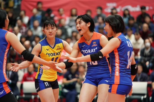 東レ、NECのホームでフルセット勝利。岡山はホームで上尾に惜敗　V1リーグ女子