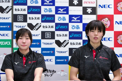 島村春世「16点目以降の勝負どころでのミスが敗因」今村優香「ストレートで勝てたが、楽な試合ではなかった」　V1リーグ女子東京大会会見コメント　 サムネイル