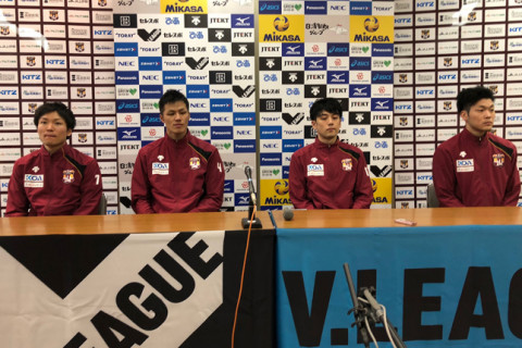 VC長野　笹川監督「夢の舞台での初勝利。地元に恩返しができた」小林「アマドさんの影響は大きい」 サムネイル