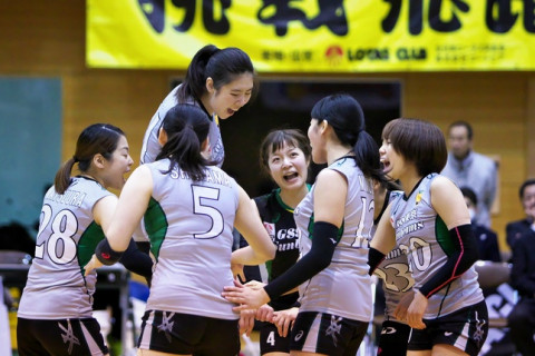 選手が設営に参加のGSS東京サンビームズ。Ｖ2女子から見るＶリーグのホームゲーム サムネイル