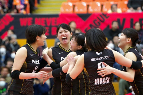 日立・窪田美侑「NECの廣瀬選手のサーブに対応できなかった」　NEC・島村春世「自分自身のサーブを見つめ直す機会になった試合だった」 サムネイル