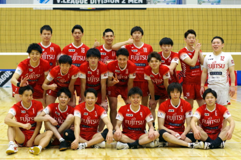 V2リーグ男子　富士通の優勝決定　V3の優勝決定は最終週へ サムネイル