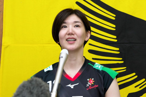栗原恵「チームのみんなのストイックな姿勢を見て学んだ。今後についてはまた改めてお話ししたい」　黒鷲旗女子準決勝会見コメント サムネイル