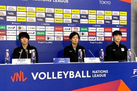 鍋谷友理枝「（黒後）愛のおかげで自分ももっと頑張ろうと思った」中田久美監督「黒後がよく打ちきってくれたし、守備もよかった」　VNL女子タイ戦会見コメント サムネイル