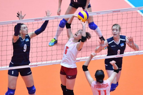 日本代表女子Bチーム、カザフスタンにストレートで勝利し、2勝目　第20回アジア女子選手権大会 サムネイル