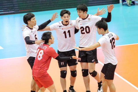 日本代表男子、タイにストレートで勝利し、開幕２連勝　第20回アジア男子選手権大会 サムネイル