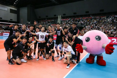 日本、柳田の4連続サービスエースでチュニジアを圧倒。古賀の誕生日を勝利で飾る　W杯2019男子 サムネイル