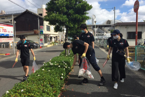 WD名古屋、新型コロナによりバレーボール教室に代わり清掃活動で地域とともに サムネイル