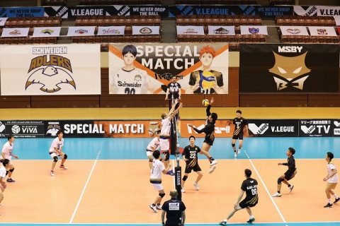 ハイキュー!! × V.LEAGUE SPECIAL MATCH 2020　富松崇彰「山本猛虎の髪型にしたのは盛り上がると思ったから」喜入祥充「リアル日向翔陽と呼ばれるのは素直に嬉しい」（イベント後会見） サムネイル