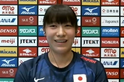 女子日本代表・石川真佑「男子のW杯を見て、サーブの重要性を実感。重さや狙うコースなどを意識して取り組んでいます」（リモート会見全文） サムネイル