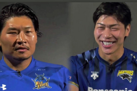 パナソニック対談　すぐ笑っちゃう清水邦広（バレー代表）が笑わない男・稲垣啓太（ラグビー）とUSJデートの約束！？ サムネイル