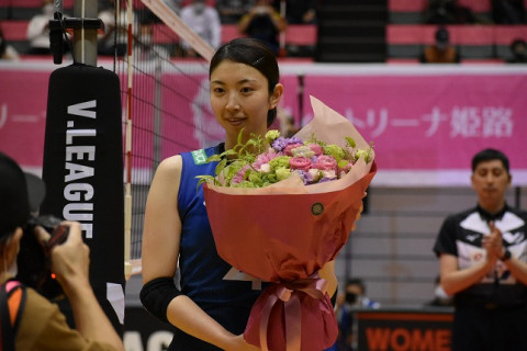 久光スプリングス・岩坂名奈がVリーグ通算230試合出場達成 サムネイル