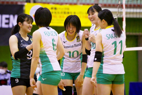 群馬銀行、負けなしの3連勝。総合順位はルートインが首位　V2女子 サムネイル