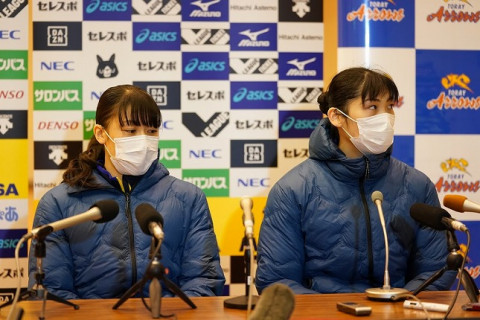 東レ・黒後愛主将「私が熱く燃えていかないと駄目だなと思いました」　V1女子記者会見 サムネイル