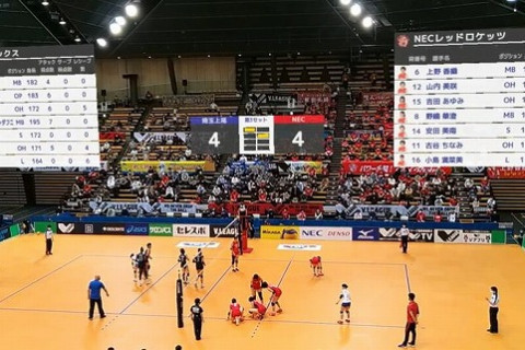 Vリーグ機構、NECと協同でARを活用した新たなスポーツ観戦スタイルの実証実験を実施 サムネイル