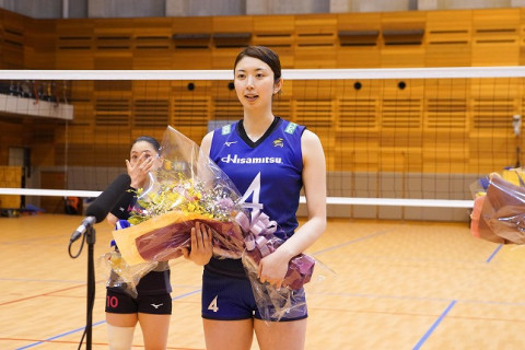 久光・岩坂名奈「印象深い試合は2018-19シーズンのゴールデンセット。中田久美監督は一言で表すなら『恩師』」　引退会見全文 サムネイル