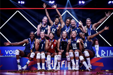 アメリカがブラジルを3-1で下し、大会3連覇　VNL2021女子 サムネイル