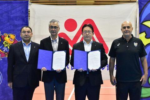 埼玉上尾　セカンドホームゲームの開催地として岩手県バレーボール協会と連携協定 サムネイル