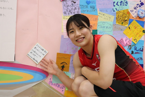 NEC  曽我啓菜が川崎市中原区でパラリンピック採火式に参加 サムネイル