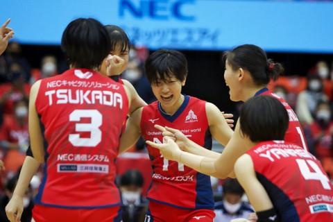 NEC、JT、デンソー、埼玉上尾が開幕2連勝。久光は前日惜敗した日立Astemoに3-1で勝利　V1女子 サムネイル