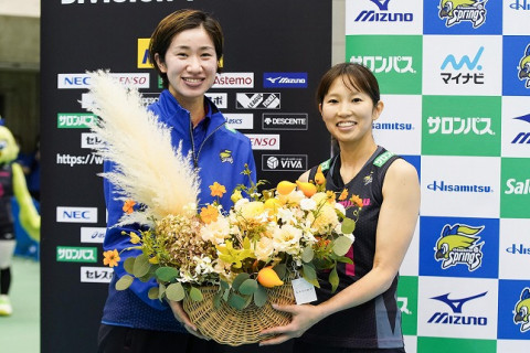 久光　栄絵里香がVリーグ通算230試合出場達成 サムネイル