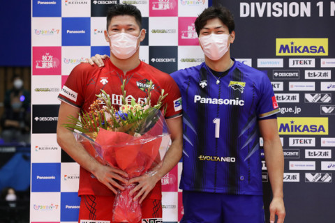WD名古屋　椿山竜介　Vリーグ出場通算230試合出場達成で栄誉賞　 サムネイル