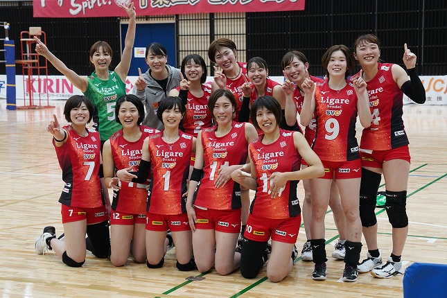 リガーレ仙台が歴史に一歩を刻むV2初勝利。佐藤あり紗監督兼選手「苦しい時も最後は勝ち切る気持ちを持ち続けて練習に取り組んできたことが成果として表れた」　V2女子