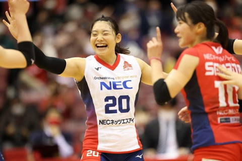 NEC・井上琴絵がVリーグ通算230試合を達成 サムネイル