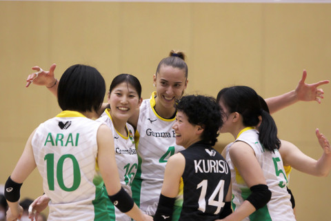 群馬銀行・田中瑠奈「カルラ（クラリッチ）はチームをよく見てくれます」、アランマーレ、JAぎふ 　V2女子会見コメント サムネイル