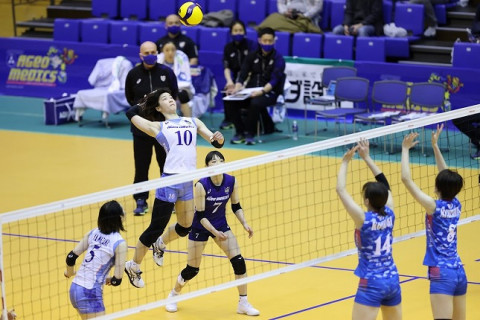 埼玉上尾がホームで2連勝。岡山、内定選手・佐伯亜魅加の活躍でPFUにストレート勝利　V1女子 サムネイル