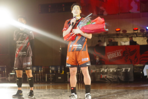 元日本代表・越川優（ヴォレアス北海道）引退セレモニー開催「引退を決意したのは、12月の天皇杯でウルフドッグス名古屋に敗れた後」 サムネイル