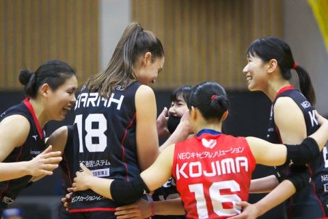 NECが埼玉上尾に3-1で勝利し、18勝目　V1女子 サムネイル