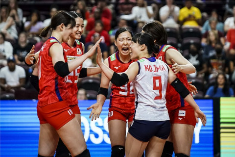 女子代表、ドミニカ共和国に3-1で勝利し、開幕3連勝。井上愛里沙が26得点　VNL予選ラウンド サムネイル