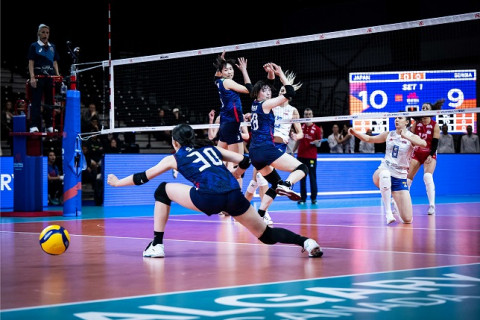 女子代表、セルビアに1-3で敗れ、3連敗　VNL予選ラウンド サムネイル
