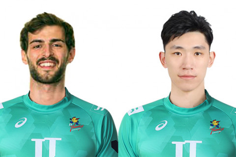 JT広島　アメリカ代表ラッセルと中国代表の江川が加入　V1男子 サムネイル
