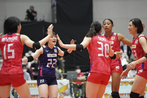 女子代表、紅白戦姫路大会を開催。宮部藍梨「スピードバレーにプラスして、高さのある攻撃を見てほしい」 サムネイル