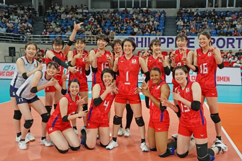 女子代表、タイにストレートで勝利し、白星発進。西川有喜が20得点　2022AVCカップ女子 サムネイル