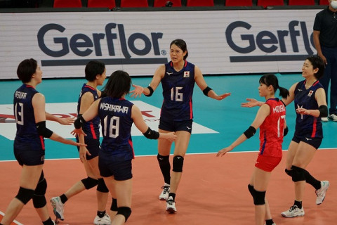 女子代表、チャイニーズタイペイにストレートで勝利し、2連勝　2022AVCカップ女子 サムネイル